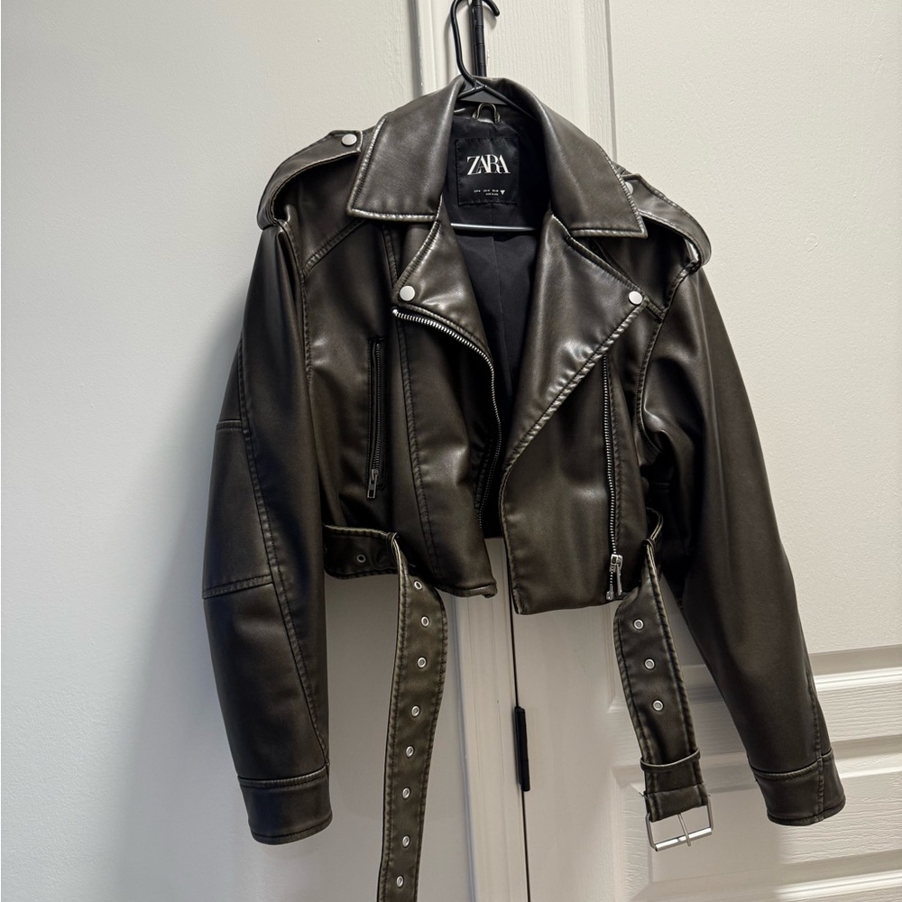 Zara Black Leather Jacket